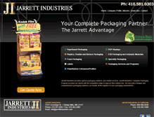 Tablet Screenshot of jarrettindustries.com